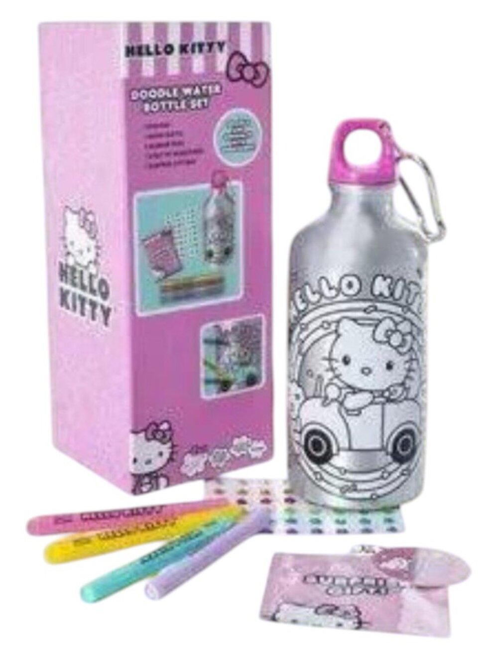Hello Kitty Doodle Water Bottle Set